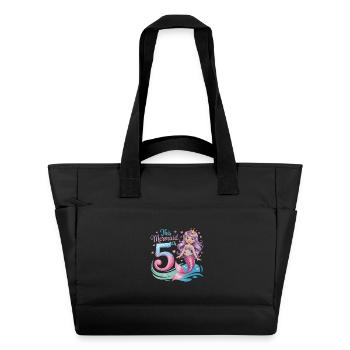 5e anniversaire de la Sirène 5 ans - Sac matelassé déperlant - noir - Devant