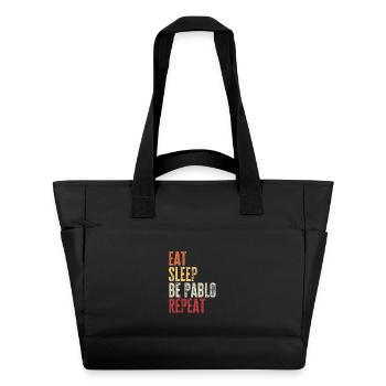 Mange, dors sois Pablo, répète le nom rétro - Sac matelassé déperlant - noir - Devant