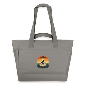 Vaisseau spatial extraterrestre Bigfoot, OVNI Sasquatch Believers - Sac matelassé déperlant - gris - Devant