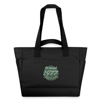 49. Geburtstag Mann Frau 4 Jahre 1977 Geschenk - Wasserabweisende Padded Bag - Schwarz - Vorne