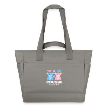 Pink Or Blue Cousin Loves You - Water-Repellent Padded Bag - grey - Front