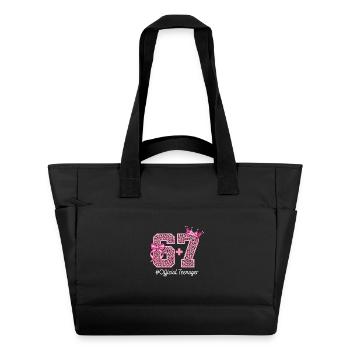 13th Birthday Shirt Funny Meme 67 Birthday 13 - Sac matelassé déperlant - noir - Devant