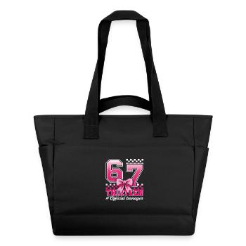 13th Birthday Shirt Funny Meme 67 Birthday 13 - Sac matelassé déperlant - noir - Devant