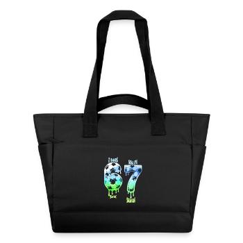 7th Birthday Soccer Shirt I was 6 Now Im 7 years - Sac matelassé déperlant - noir - Devant