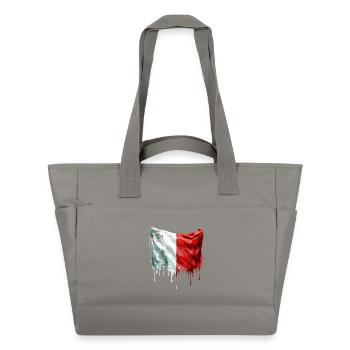 Maltese Flag Colorful Paint - Water-Repellent Padded Bag - grey - Front
