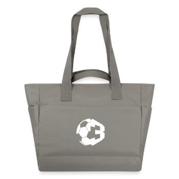 NO. 3 FOOTBALLER NUMBER 3 FOOTBALL 3RD BIRTHDAY - Water-Repellent Padded Bag - grey - Front