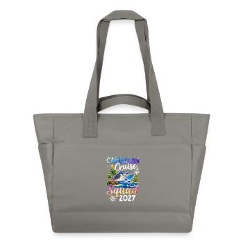 Caribbean Cruise Squad 2027 - Water-Repellent Padded Bag - grey - Front
