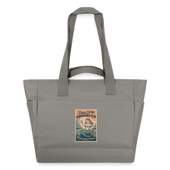 Sirenenlied überlebt | Meerjungfrau Mythos - Wasserabweisende Padded Bag - Grau - Vorne