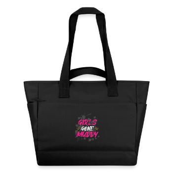 Girls gone muddy Schlammlauf Mud Run Muddy Race - Wasserabweisende Padded Bag - Schwarz - Vorne