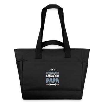 Papa officiel du Labrador - Sac matelassé déperlant - noir - Devant