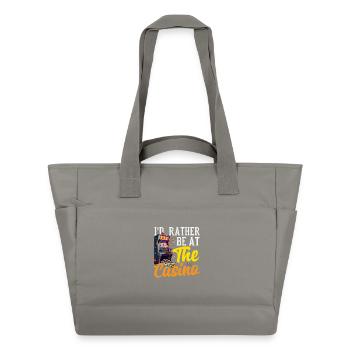 Lieber Im Casino Glücksspiel Spielautomat Poker - Wasserabweisende Padded Bag - Grau - Vorne