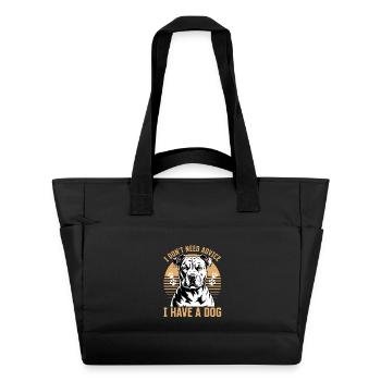 Pitbull Terrier Pittie Dog Breed - Water-Repellent Padded Bag - black - Front