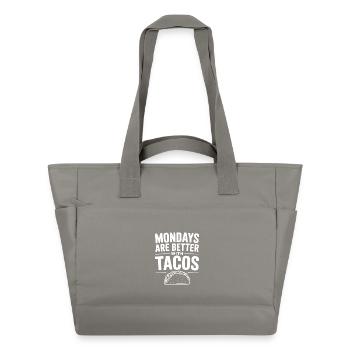 Mondays Are Better With Tacos - Water-Repellent Padded Bag - grey - Front