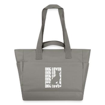 Lustiger Hundeliebhaber - Wasserabweisende Padded Bag - Grau - Vorne