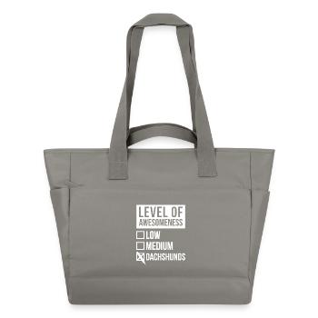 Dackel - Wasserabweisende Padded Bag - Grau - Vorne