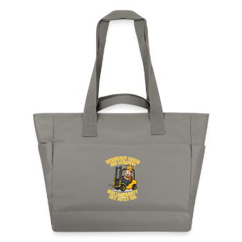 Verneigt Euch ihr Luschen der Lagergott ist jetzt - Wasserabweisende Padded Bag - Grau - Vorne