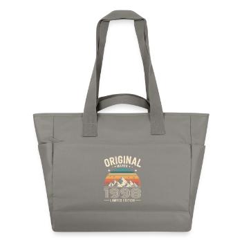 Vintage Geboren im März 1998 Original vor 28 Jahren - Wasserabweisende Padded Bag - Grau - Vorne