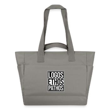 Logos Ethos Pathos Rhétorique Étudiant en Philosophie - Sac matelassé déperlant - gris - Devant