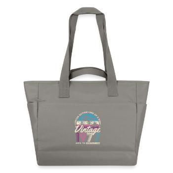 Vintage 1977 Jahrgang Retro Geburtstag Geschenk - Wasserabweisende Padded Bag - Grau - Vorne