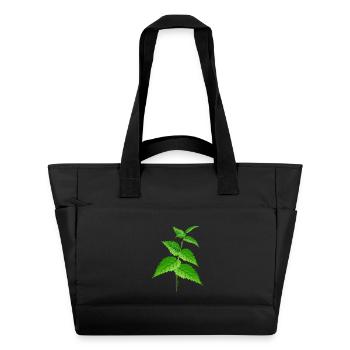 La super plante d’ortie et le remède - Sac matelassé déperlant - noir - Devant