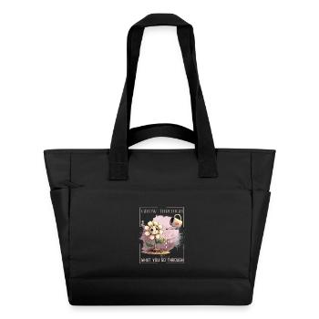 Flower of Healing – Gentle &amp; Strong - Water-Repellent Padded Bag - black - Front