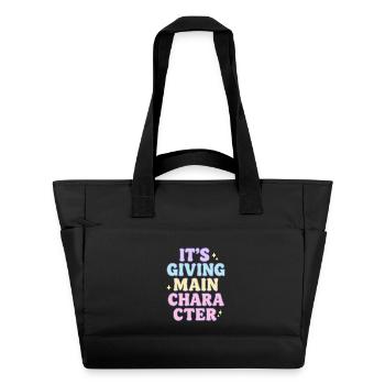 Main-Character-Vibes - Wasserabweisende Padded Bag - Schwarz - Vorne
