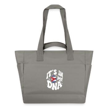 Cuban DNA Cuba Flag Hispanic - Water-Repellent Padded Bag - grey - Front