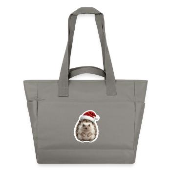 Hérisson avec capsule souple - Sac matelassé déperlant - gris - Devant