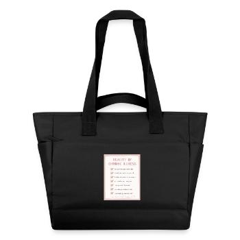 Liste de contrôle de la réalité des maladies chroniques - Sac matelassé déperlant - noir - Devant