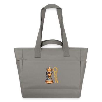 Chess queen - Water-Repellent Padded Bag - grey - Front