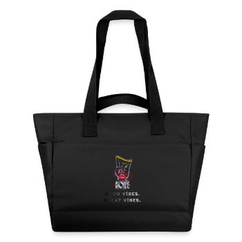 ROCK & ROLL – Design musical urbain - Sac matelassé déperlant - noir - Devant