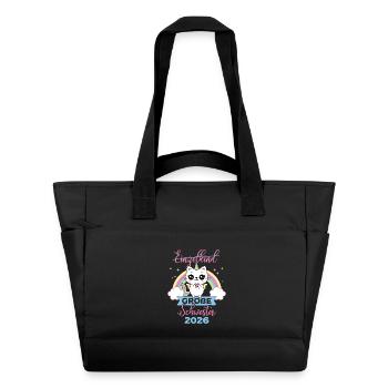 Only Child Big Sister 2026 Pregnancy - Water-Repellent Padded Bag - black - Front