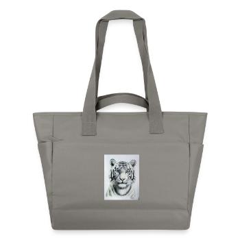 White Tiger - Weisser Tiger - Wasserabweisende Padded Bag - Grau - Vorne