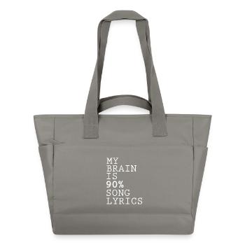 Citation inspirante Design abstrait - Sac matelassé déperlant - gris - Devant