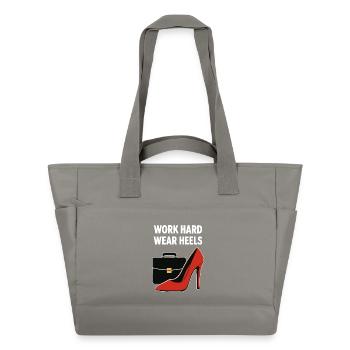 Business Babe : Talons à la Travail Dur - Sac matelassé déperlant - gris - Devant