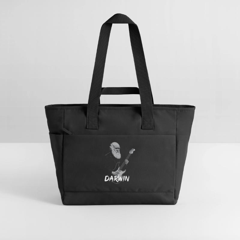 Darwin Playing Guitar Evolution Water-Repellent Padded Bag