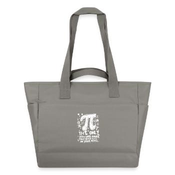 Pi: die einzige irrationale Zahl - Wasserabweisende Padded Bag - Grau - Vorne