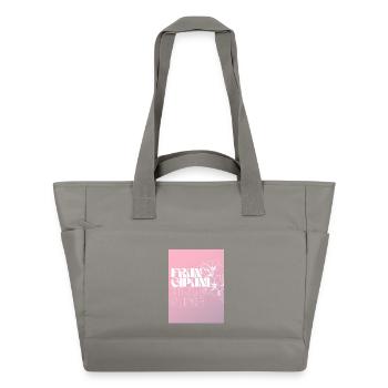 Frangipani Plus Mera Blumenmuster - Wasserabweisende Padded Bag - Grau - Vorne