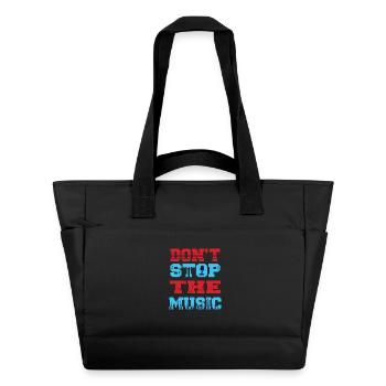 Don´t stop the music - Wasserabweisende Padded Bag - Schwarz - Vorne
