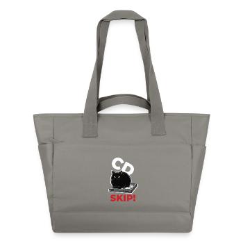 CD Skip Chat Music Humor - Water-Repellent Padded Bag - grey - Front