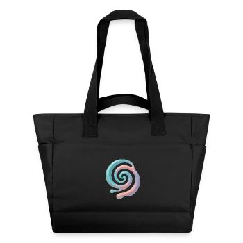 3D Spiral Pastel - Water-Repellent Padded Bag - black - Front