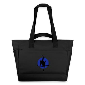 Ski freestyle icon - Water-Repellent Padded Bag - black - Front