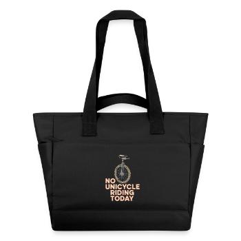  No Unicycle Riding Today Einrad Spruch Humor - Wasserabweisende Padded Bag - Schwarz - Vorne
