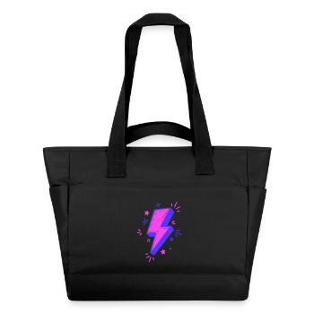 Vibrant Colorful Beam for Prints - Water-Repellent Padded Bag - black - Front