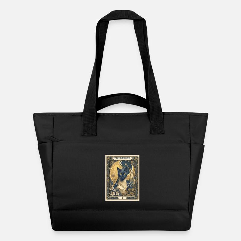 Cat, le magicien - Sac matelassé déperlant - noir