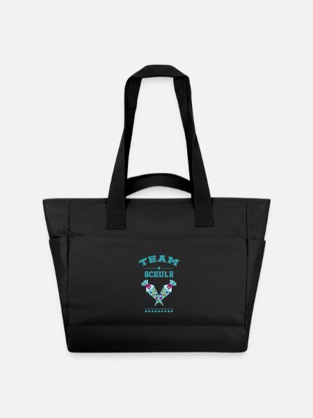 Team Schule Einschulung Schultüte Zuckertüte - Wasserabweisende Padded Bag - Schwarz