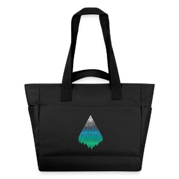 Monts Pixel - Sac matelassé déperlant - noir - Devant