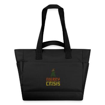 Merry Crisis - Der Baum brennt - Wasserabweisende Padded Bag - Schwarz - Vorne