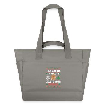 Dicton de cookie du support technique - Sac matelassé déperlant - gris - Devant