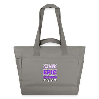Jeux de joueurs - Sac matelassé déperlant - gris - Devant